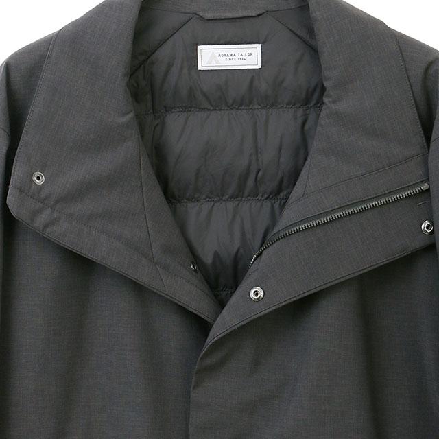 AOYAMA 【洋服の青山】スタンドカラーコート メンズ 秋冬 グレー 灰色