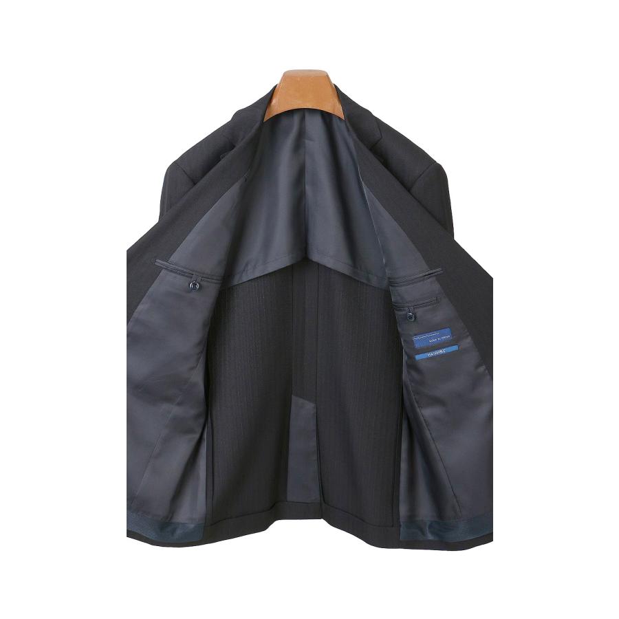 AOYAMA 【洋服の青山】洗える スーツ ネイビー 紺 ストライプ