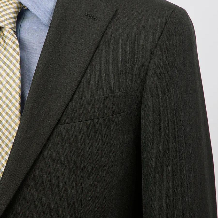 洋服の青山】スーツ メンズ オールシーズン ブラック スタイリッシュ