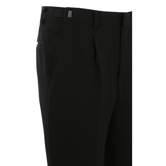 【洋服の青山】スリーシーズン用 ブラック系 ダブルスタンダードフォーマル【プレミアム】 Savile Row メンズ スーツ 濃染加工 ブラックフォーマル 標準体 礼服の画像
