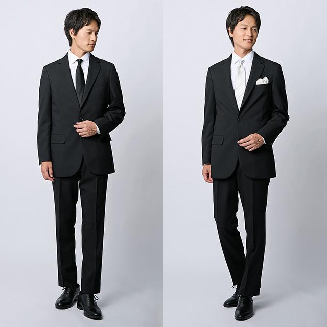 美品 洋服の青山 スーツ セットアップ ブラックフォーマル 喪服 黒 11 L AOYAMA 【洋服の青山】洗える 喪服 礼服 2点 セット ワンピース