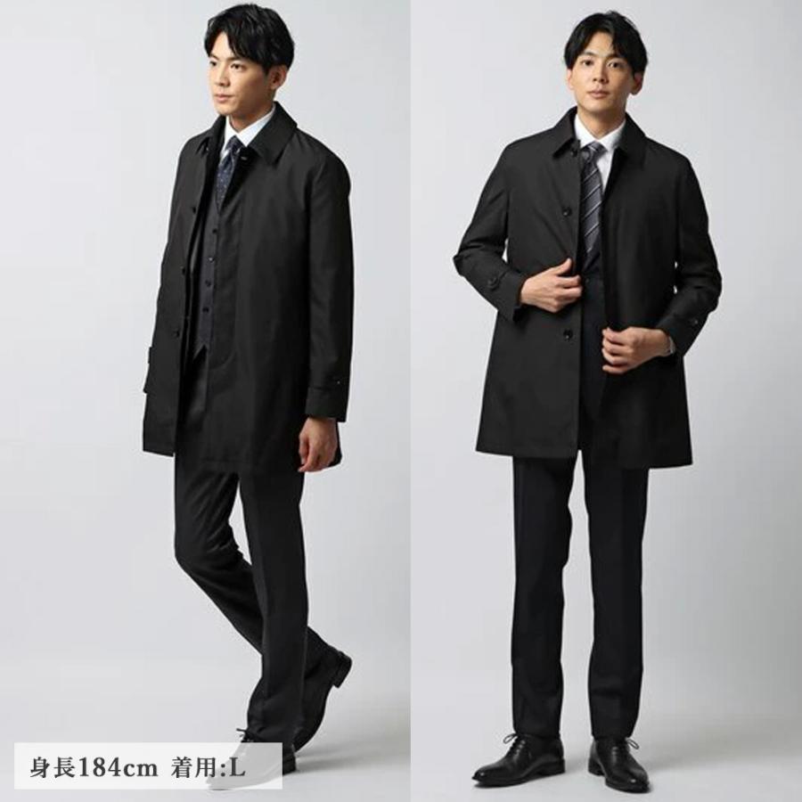 AOYAMA 【洋服の青山】温度調節 ステンカラーコート メンズ スリム
