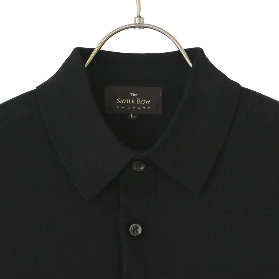 AOYAMA 【洋服の青山】綿100％ 14G ニットポロシャツ 半袖 メンズ 春夏