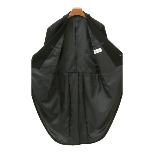 【洋服の青山】秋冬用 ブラック系 モーニングコート メンズ スーツ ブラックフォーマル 標準体 礼服 喪服 入学式 卒業式 七五三 冠婚葬祭 ワンタックの画像