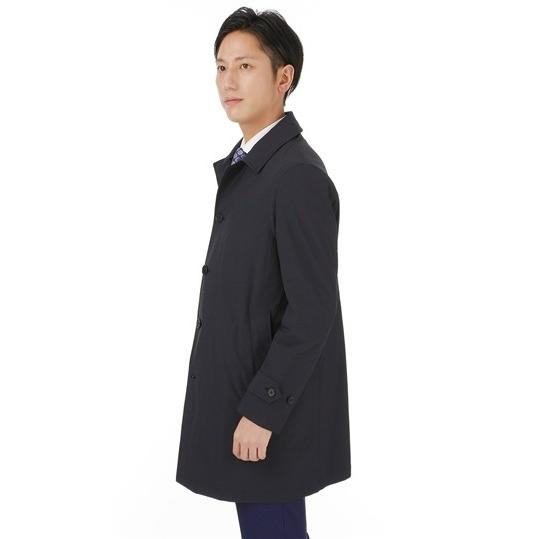 スリーシーズン用 ネイビー系 合繊 ポケッタブル ステンカラー スタイリッシュコート Moda Ritorno 洋服の青山plus 通販 Paypayモール