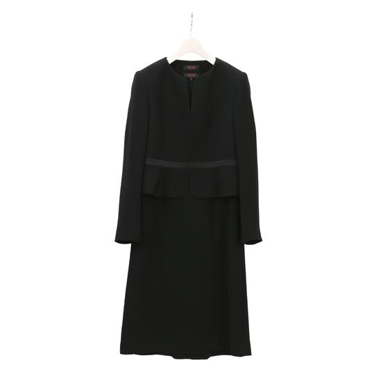 AOYAMA 【洋服の青山】オールシーズン用 ブラック系 ノーカラー