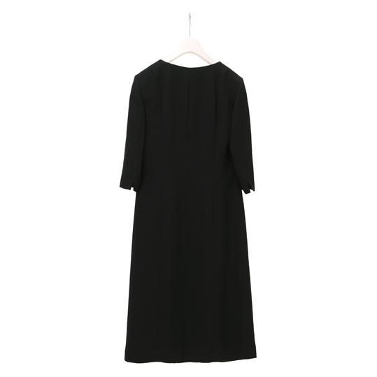 AOYAMA 【洋服の青山】オールシーズン用 ブラック系 ノーカラー