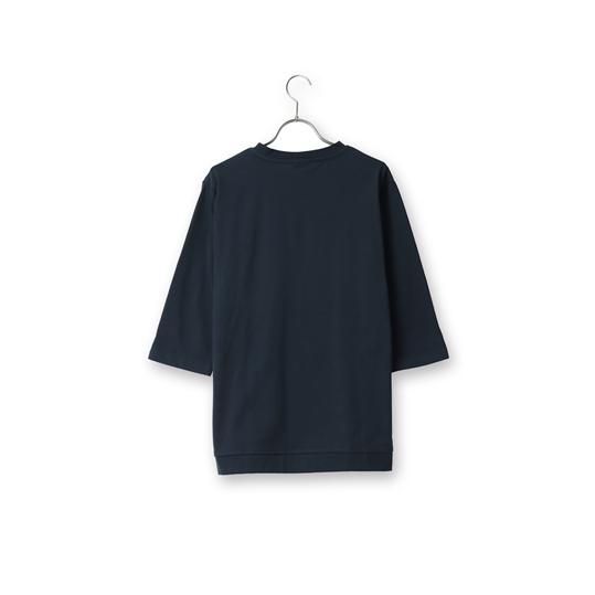 春夏用 ネイビー系 クルーネックTシャツ【7分袖】 LOGOS PARK｜y-aoyama｜02