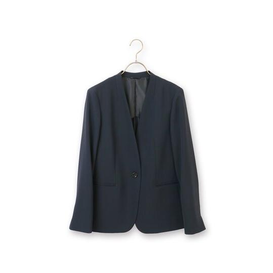 AOYAMA 【洋服の青山】Vカラージャケット レディース オールシーズン