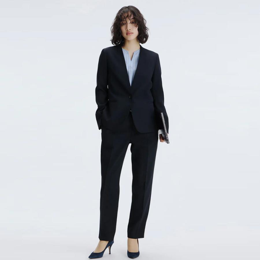 AOYAMA 【洋服の青山】Vカラージャケット レディース オールシーズン