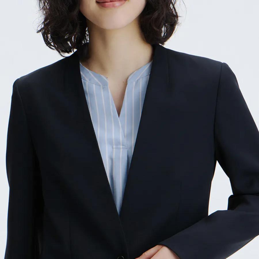 AOYAMA 【洋服の青山】Vカラージャケット レディース オール