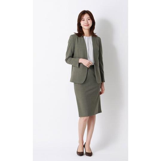 洋服の青山　レディーススーツ　15号 AOYAMA 【洋服の青山】超ストレッチスーツ 単品 Vカラージャケット