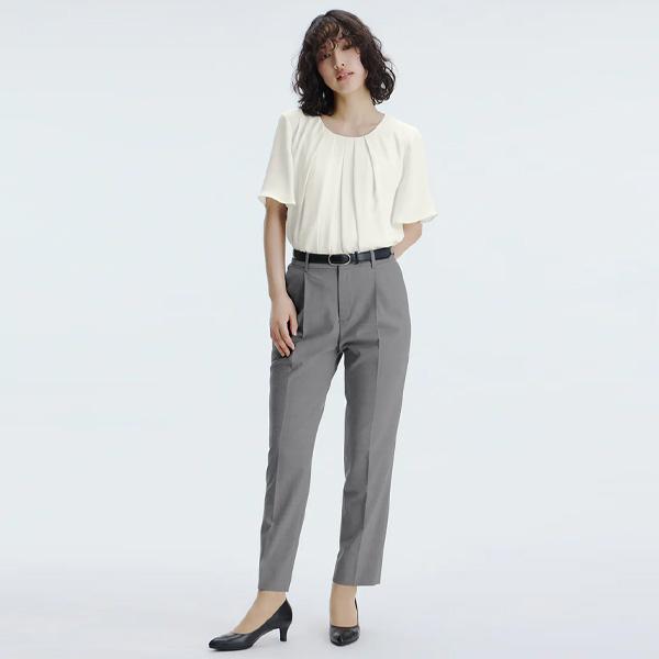 AOYAMA 【洋服の青山】超ストレッチ テーパードパンツ レディース