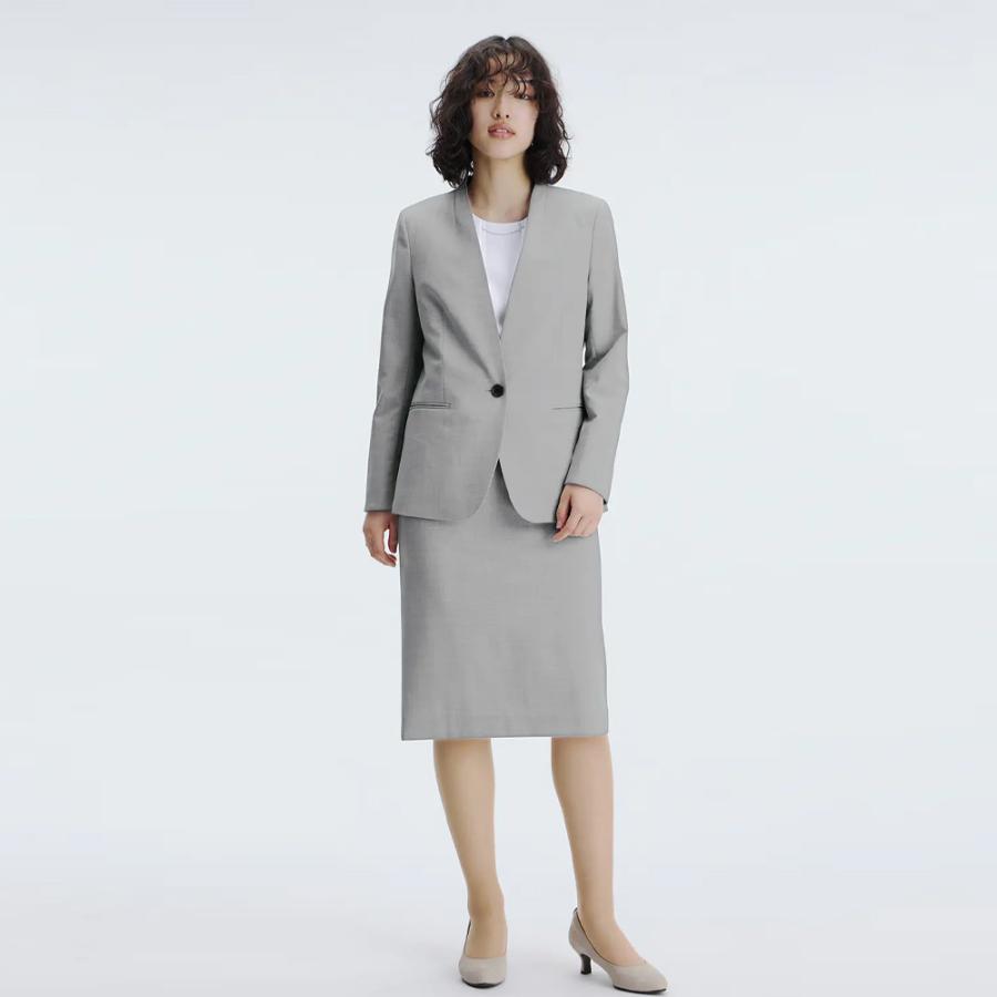 未使用●新品●KRIZIA●クリッツィア●セットアップ●スーツ●ひざ丈スカート AOYAMA 【洋服の青山】超ストレッチ タイトスカート ひざ丈 スーツ