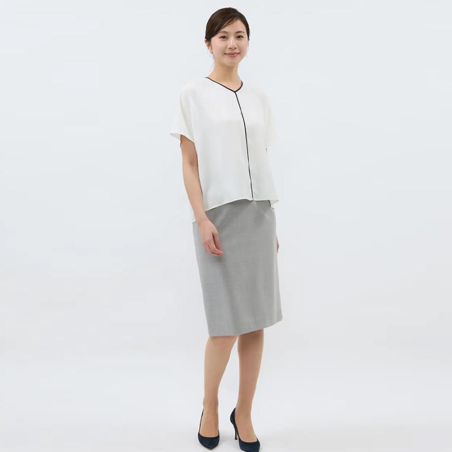 AOYAMA 【洋服の青山】超ストレッチ タイトスカート ひざ丈 スーツ