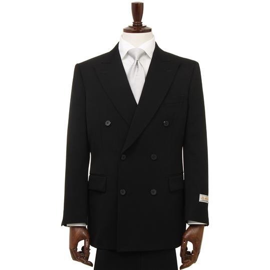 AOYAMA 【洋服の青山】 スリーシーズン用 ブラック系 御幸毛織 ダブル