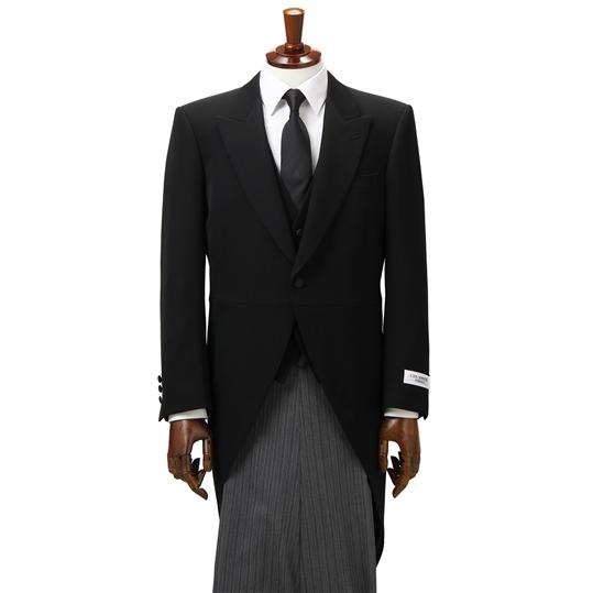 【洋服の青山】メンズ スリーシーズン用 ブラック系 モーニングコート C.D.K. SUPER TEXの画像