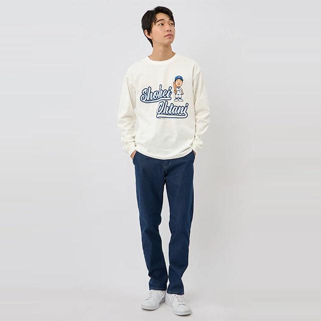 ドジャーズ大谷選手　長袖Tシャツ 楽天市場】【洋服の青山】大谷翔平 ロングTシャツ 春夏 ホワイト