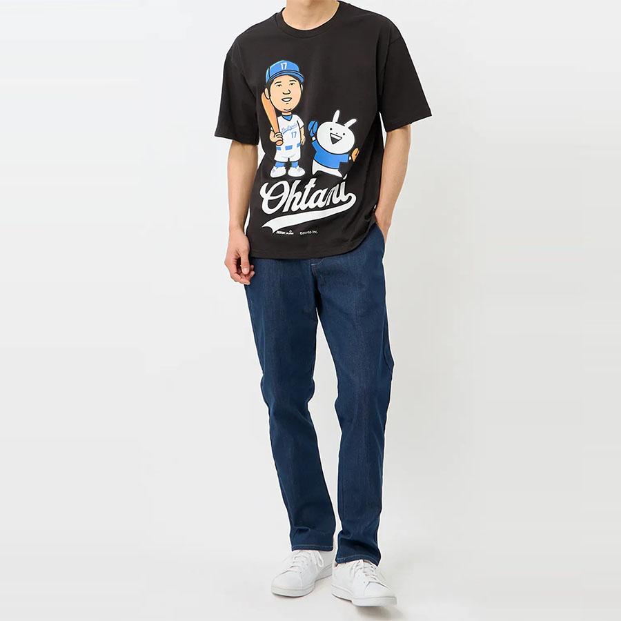 AOYAMA 【洋服の青山】大谷翔平 × USAGYUUUN!!! Tシャツ 春夏 ブラック