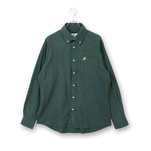 AOYAMA 【洋服の青山】両面起毛ツイルボタンダウンシャツ 長袖 メンズ