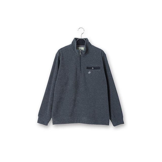 AOYAMA 【洋服の青山】ハーフジップトレーナー 長袖 メンズ 秋冬