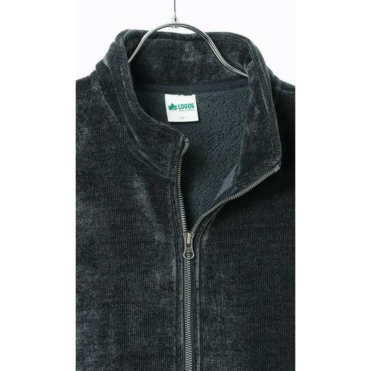 AOYAMA 【洋服の青山】裏起毛 裏ボア フルジップ ブルゾン 長袖 メンズ