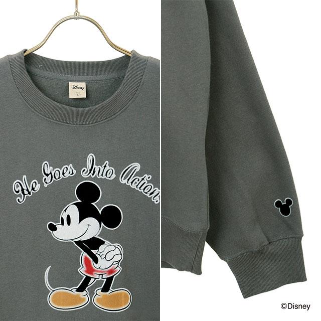 AOYAMA 【洋服の青山】ディズニー 裏起毛 トレーナー 長袖 ミッキー