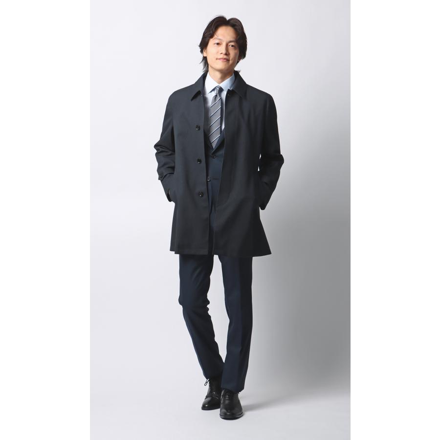 AOYAMA 【洋服の青山】温度調節 ステンカラー コート メンズ スリム 春