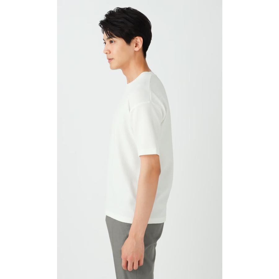 AOYAMA 【洋服の青山】メンズ 春夏 ホワイト白 無地 半袖 シャツ