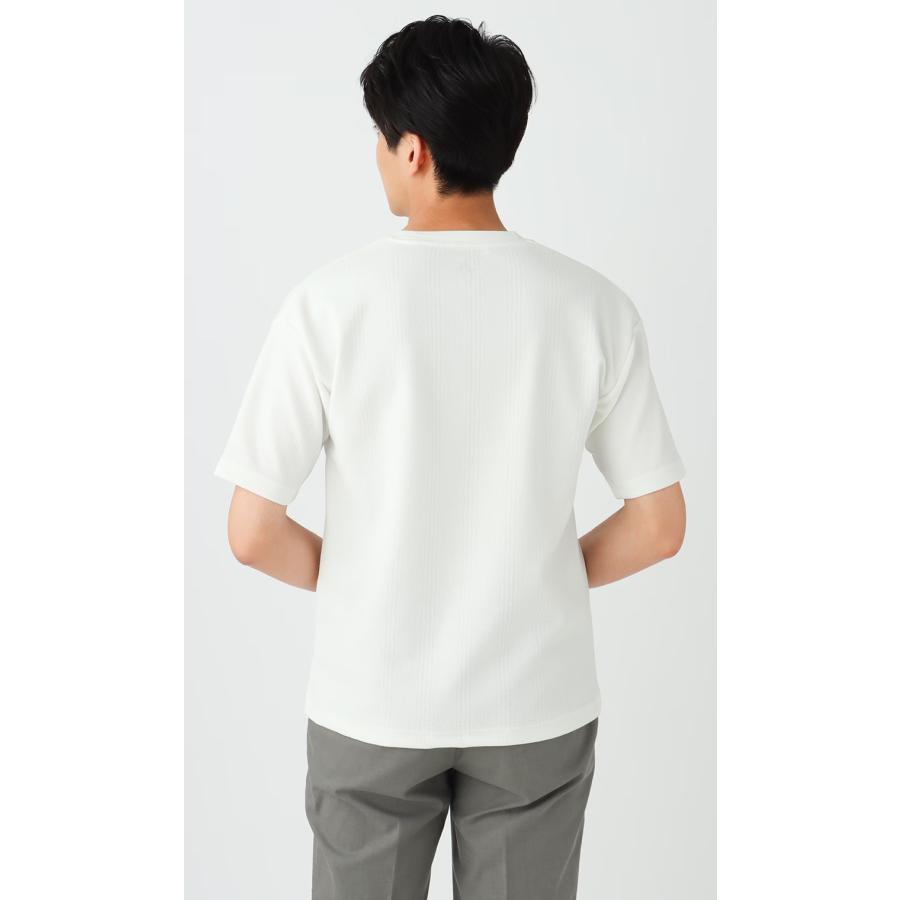 AOYAMA 【洋服の青山】メンズ 春夏 ホワイト白 無地 半袖 シャツ
