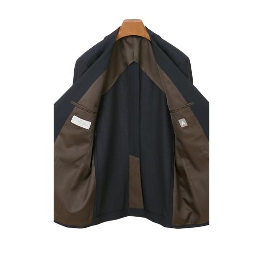 45R 45rpm ウール100% プルオーバー 日本製 サイズ3 ネイビー AOYAMA 【洋服の青山】ウール100% スーツ メンズ スリム 秋冬 ネイビー