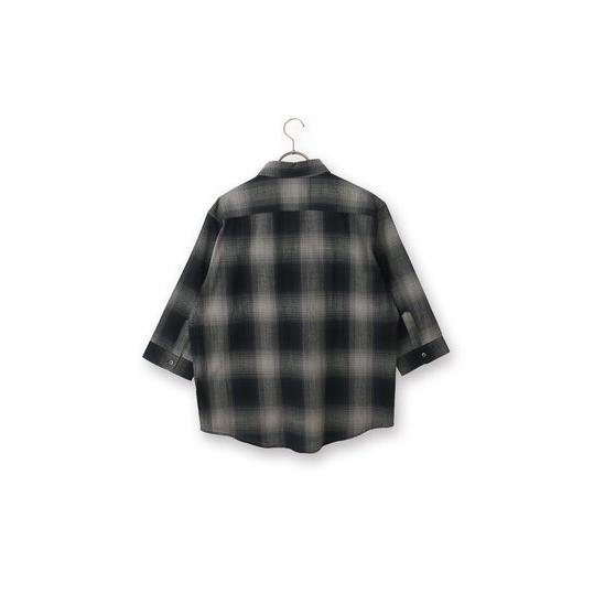 AOYAMA 【洋服の青山】綿100% カジュアルシャツ メンズ 春夏 ブラック