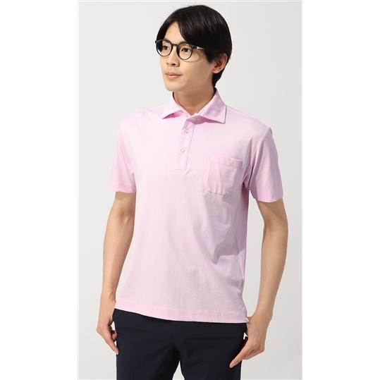 AOYAMA 【洋服の青山】すごポロ｜ ポロシャツ メンズ 半袖 春夏 ピンク 