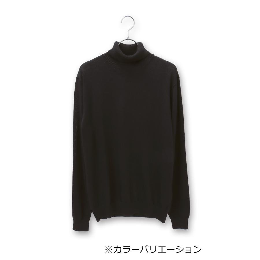 AOYAMA 【洋服の青山】毛玉になりにくい ウール100% セーター 