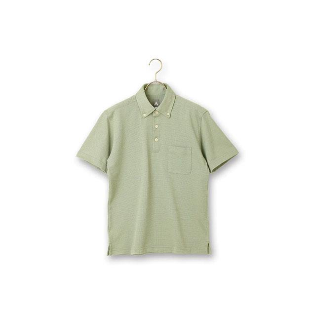 AOYAMA 【洋服の青山】ポロシャツ メンズ 半袖 春夏用 グリーン 黄緑