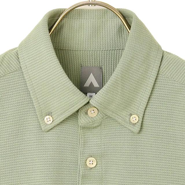 AOYAMA 【洋服の青山】ポロシャツ メンズ 半袖 春夏用 グリーン 黄緑