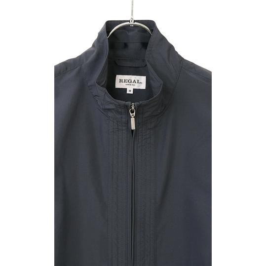AOYAMA 【洋服の青山】ブルゾン メンズ 長袖 無地 フルジップ 紺