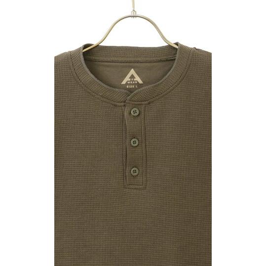 AOYAMA 【洋服の青山】らくリッチ ワッフルヘンリーTシャツ 半袖