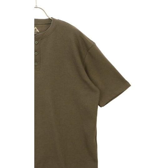 AOYAMA 【洋服の青山】らくリッチ ワッフルヘンリーTシャツ 半袖 