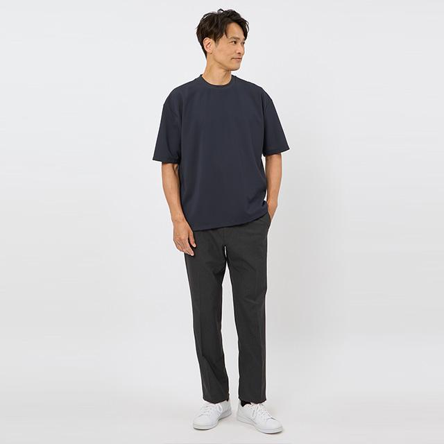 AOYAMA 【洋服の青山】Tシャツ 半袖 メンズ 春夏 ネイビー 紺 無地