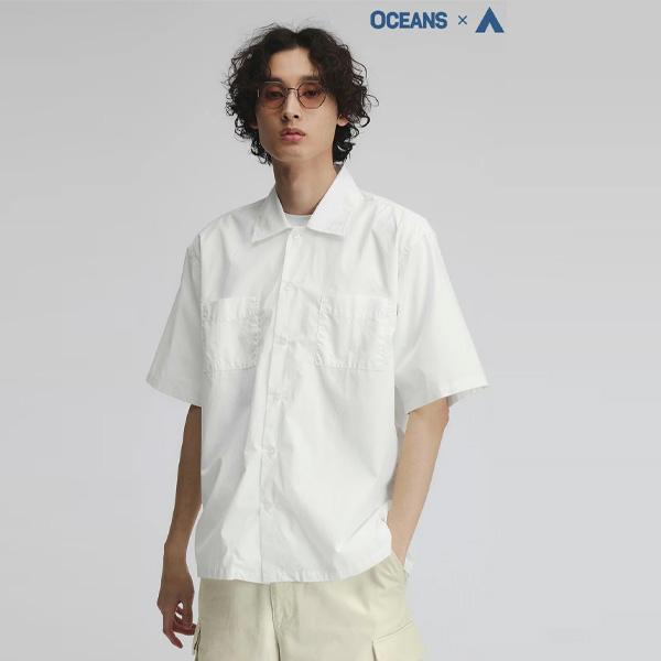 AOYAMA 【洋服の青山】シャツ メンズ 夏 半袖 夏 春夏 無地 白