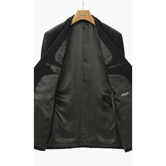 【洋服の青山】スリーシーズン用 ブラック系 ダブルスタンダードフォーマル REGALの画像