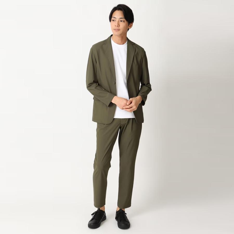 【洋服の青山】メンズ スラックス オールシーズン用 グリーン系 ゼロプレッシャースーツ【スラックス】【セットアップ着用可】【裾上げ済み】｜y-aoyama｜04