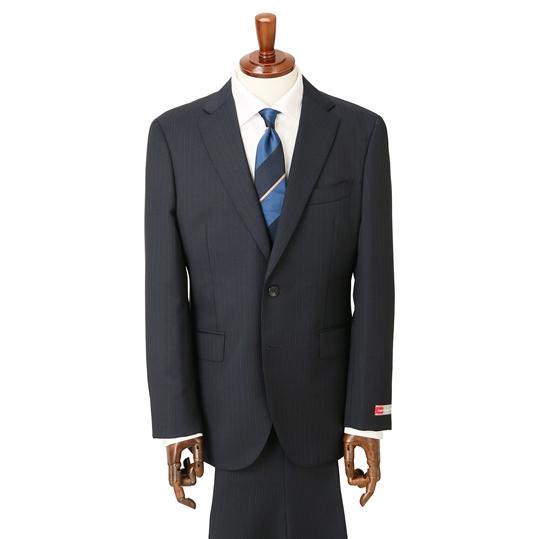 Hiltonネイビー ビジネススーツAB5 AOYAMA 【洋服の青山】秋冬 ネイビー系 プレミアム