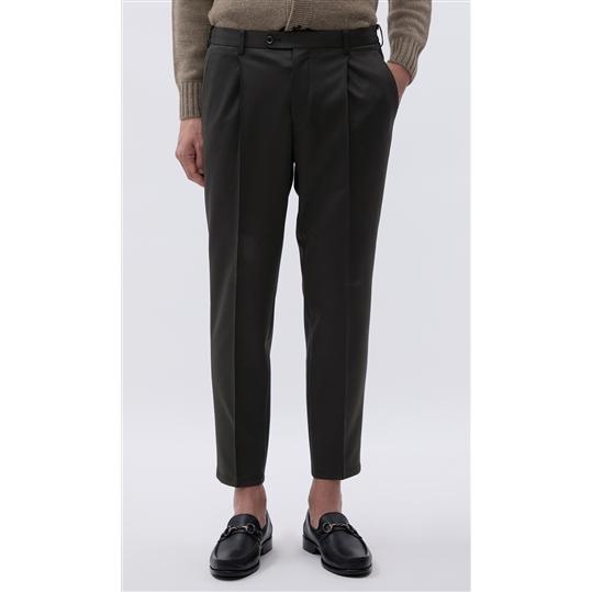 AOYAMA 【洋服の青山】裾上げ済み ニットパンツ メンズ 秋冬 ブラック