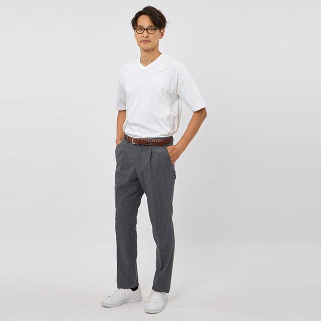 AOYAMA 【洋服の青山】プレミアム スラックス メンズ ゆったり 春夏