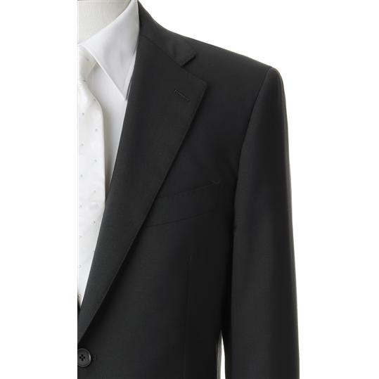 【洋服の青山】AB体 がっちり型 礼服 メンズ 男性 紳士服 スタンダード 春夏用 ブラック系 無地 快適 通気性 清涼 ブラックスーツ 礼装 喪服 葬式 通夜 結婚式の画像