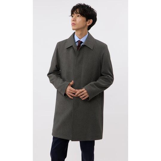 AOYAMA 【洋服の青山】ステンカラーコート メンズ 秋冬用 グレー 灰色