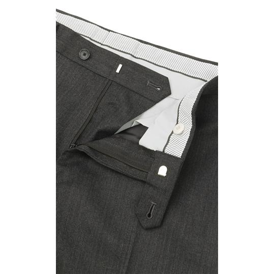 AOYAMA 【洋服の青山】裏起毛 スラックス メンズ スリム 秋冬用 グレー
