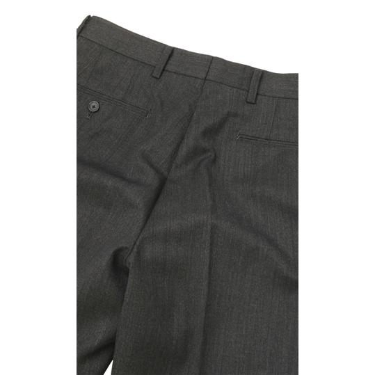AOYAMA 【洋服の青山】裏起毛 スラックス メンズ スリム 秋冬用 グレー